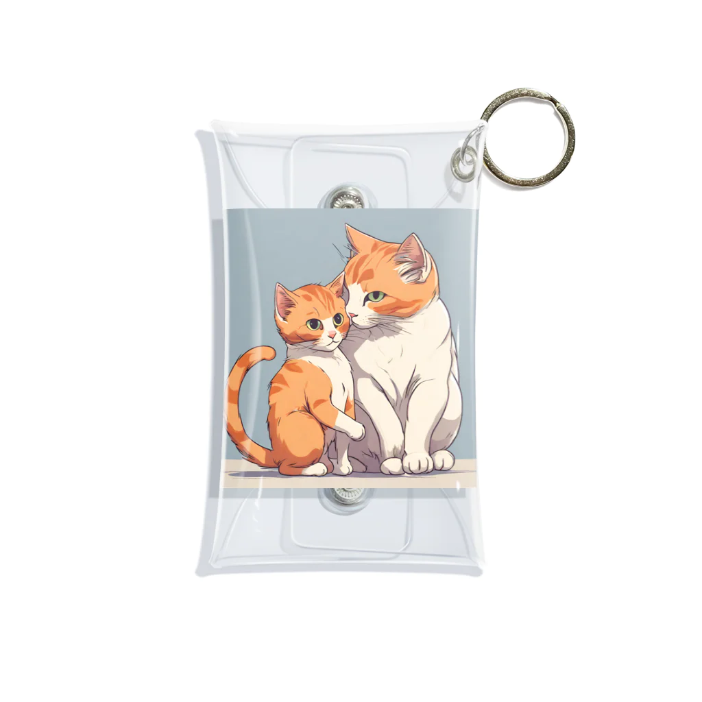 Yu-pirateの親子猫 Mini Clear Multipurpose Case