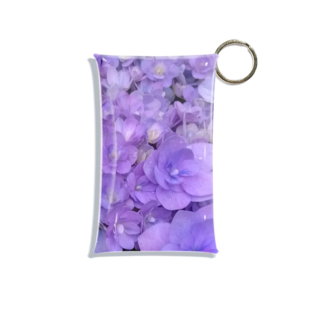 yurisacinの紫陽花（紫） ミニクリアマルチケース
