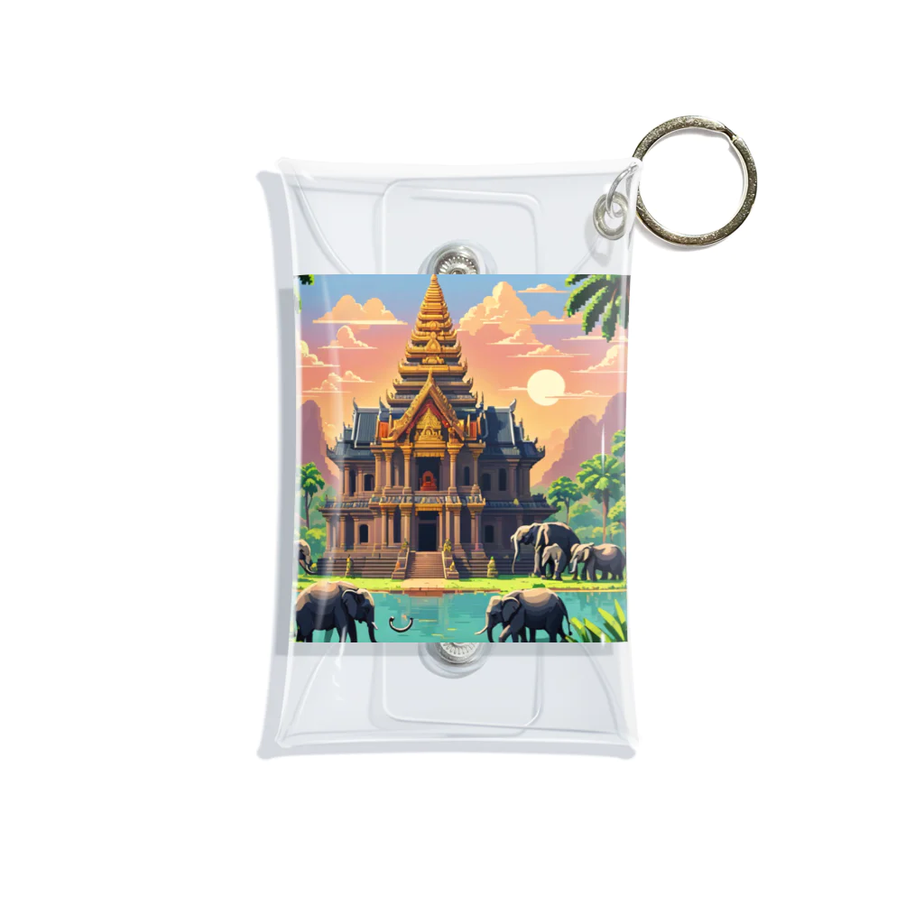 South East Asia culture shopの【東南アジアのカルチャーシリーズ】ラオスの象徴的なプーサー Mini Clear Multipurpose Case