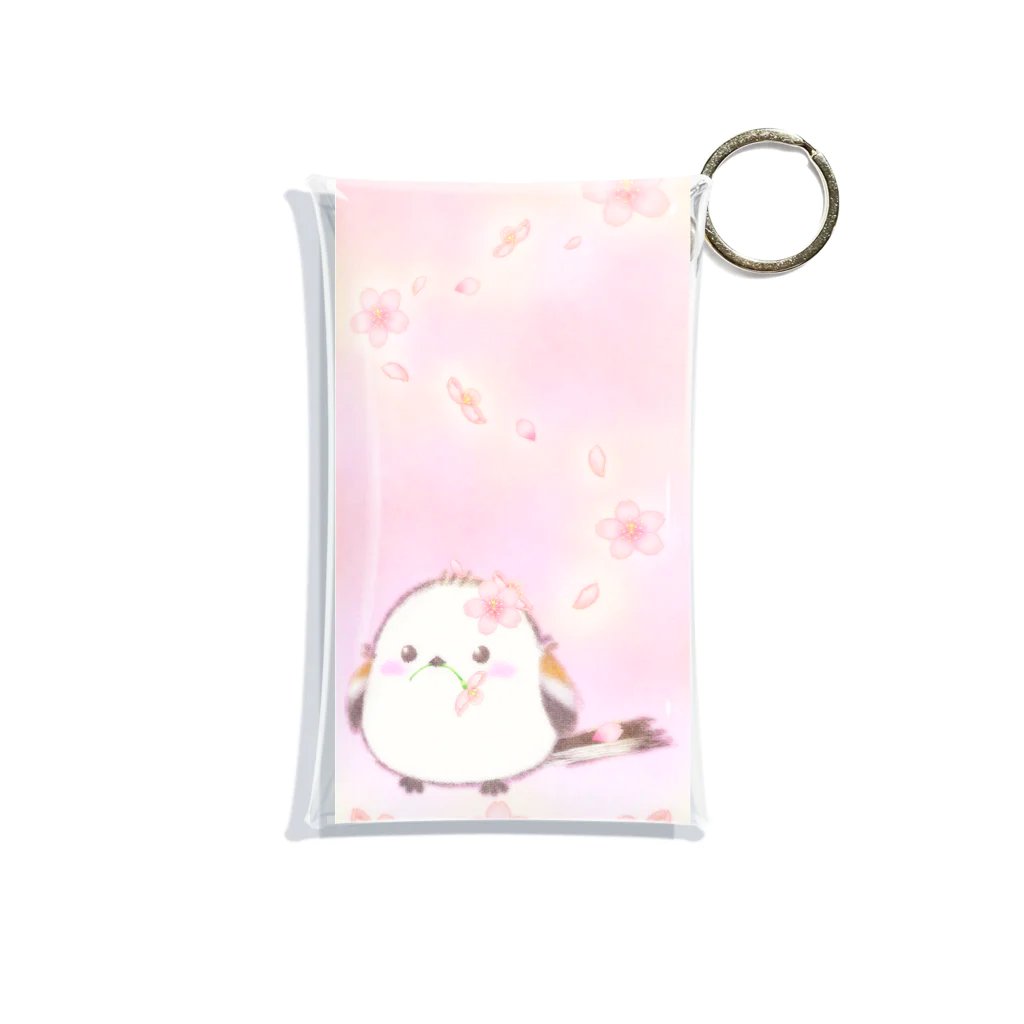 アデリーヌ@北海道の【シマエナガ】桜ver🌸 Mini Clear Multipurpose Case