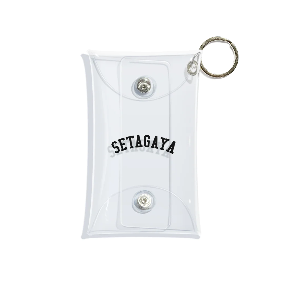 せたが屋さんの世田谷Tシャツ　ブラックロゴ(setagaya item) Mini Clear Multipurpose Case