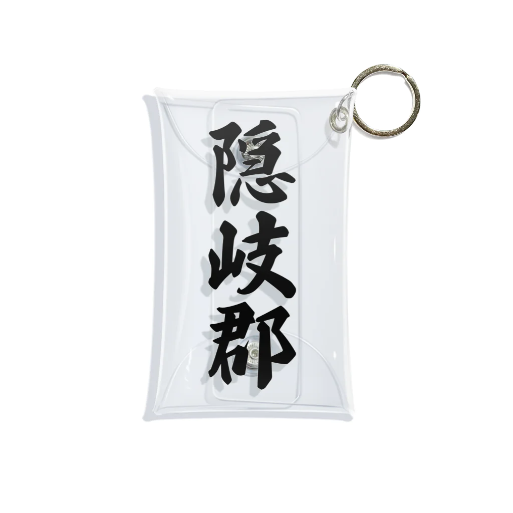 着る文字屋の隠岐郡 （地名） Mini Clear Multipurpose Case