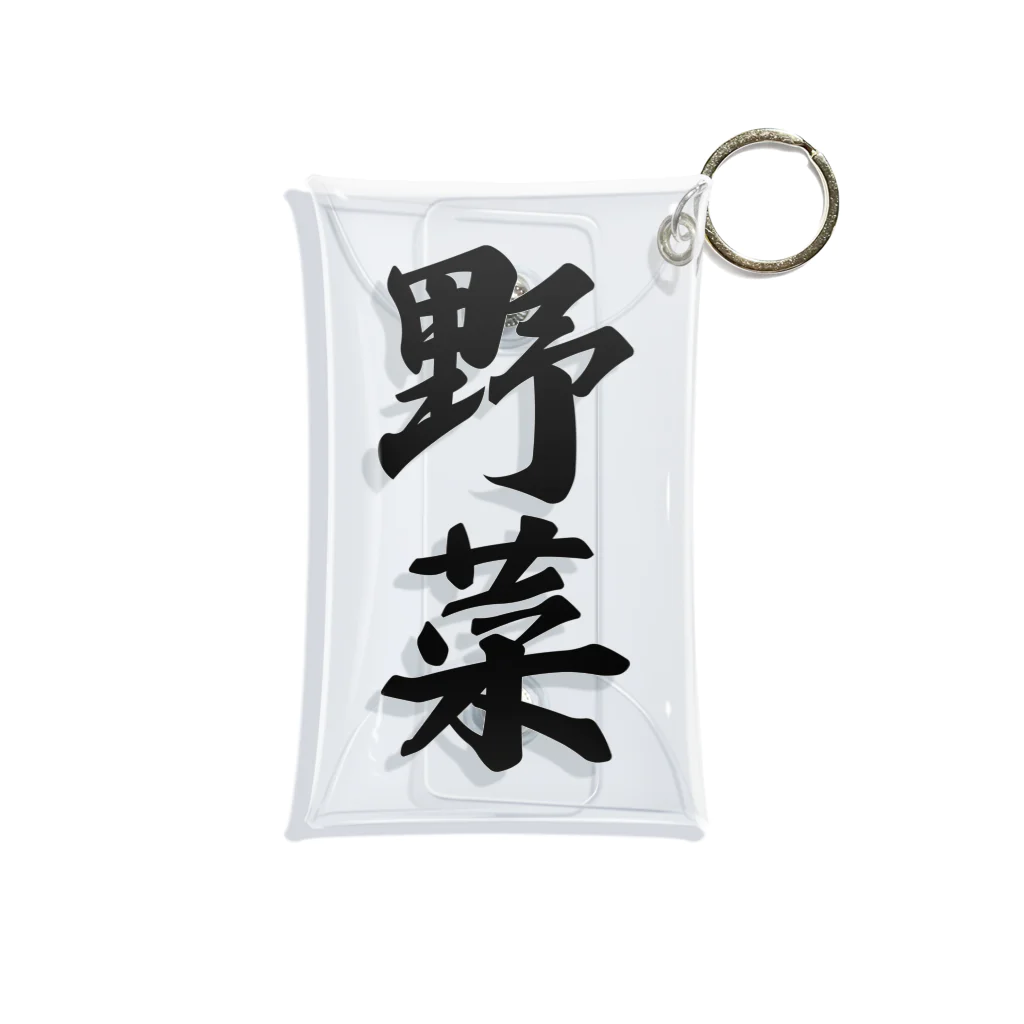 着る文字屋の野菜 Mini Clear Multipurpose Case