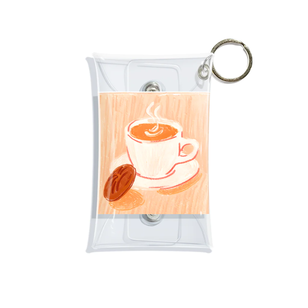 Sikisiyoのレトロ風なコーヒーイラストグッズ Mini Clear Multipurpose Case