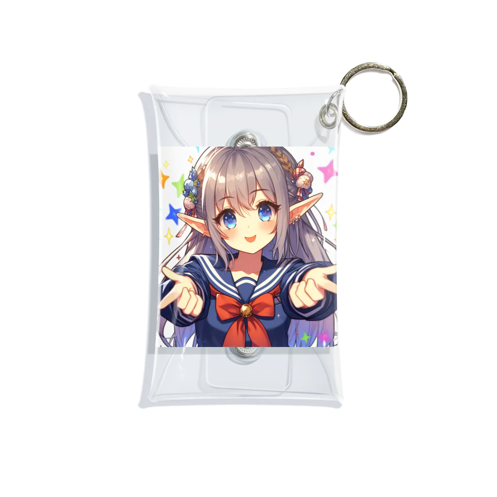 aaammmamのエルフ　美少女　セーラー服　アイドル Mini Clear Multipurpose Case