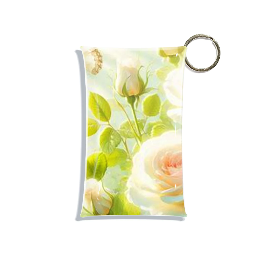 Rパンダ屋の「白薔薇」グッズ Mini Clear Multipurpose Case