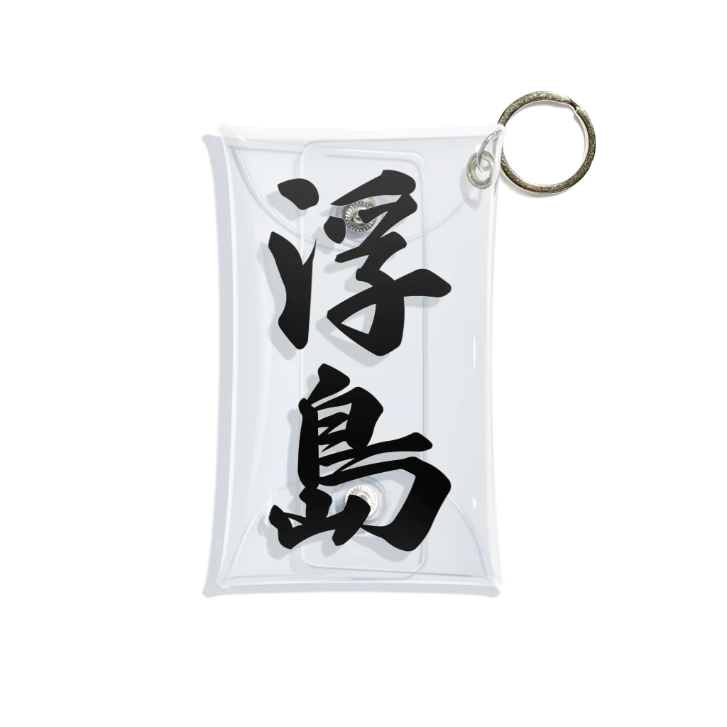 着る文字屋の浮島  （地名） Mini Clear Multipurpose Case