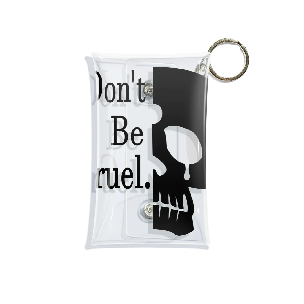 『NG （Niche・Gate）』ニッチゲート-- IN SUZURIのDon't Be Cruel.(黒) Mini Clear Multipurpose Case