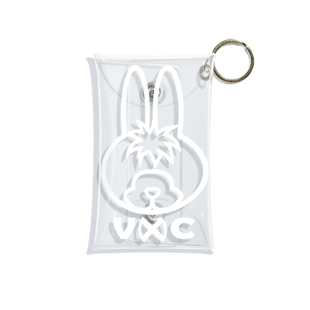 VIRTUAL CROSSのRabbit Logo white Mini Clear Multipurpose Case