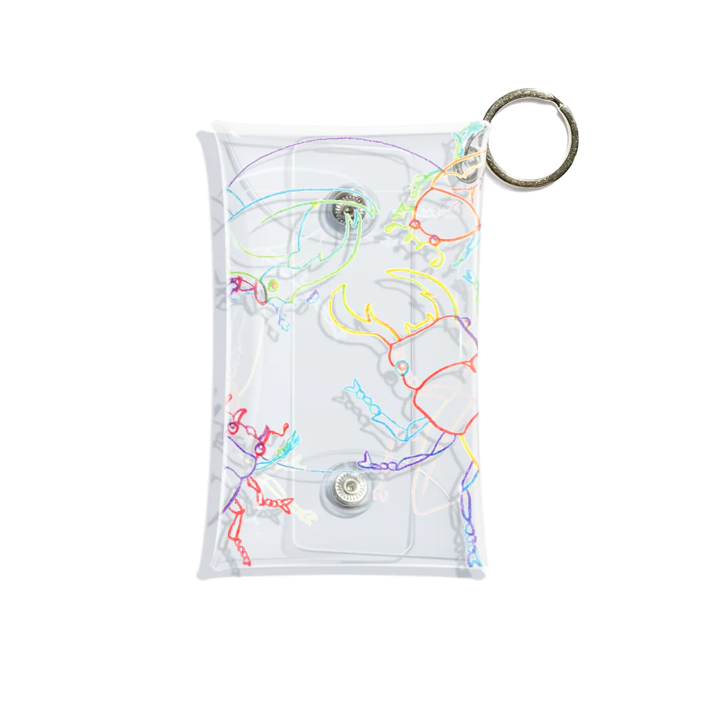 harukanitukiの★カブトムシ　クワガタムシ　オス　メス Mini Clear Multipurpose Case