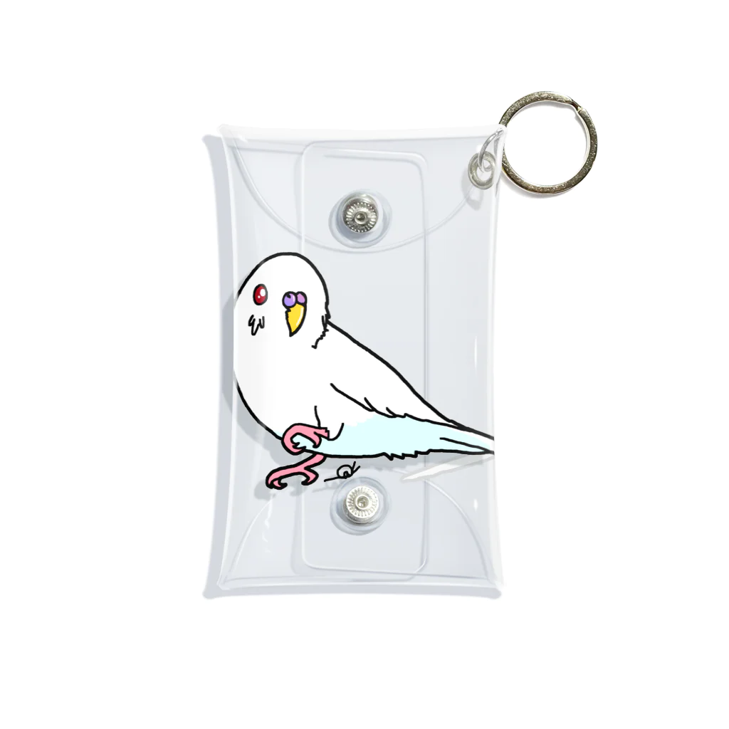 つむぴっちゃんinコタツの白インコ Mini Clear Multipurpose Case