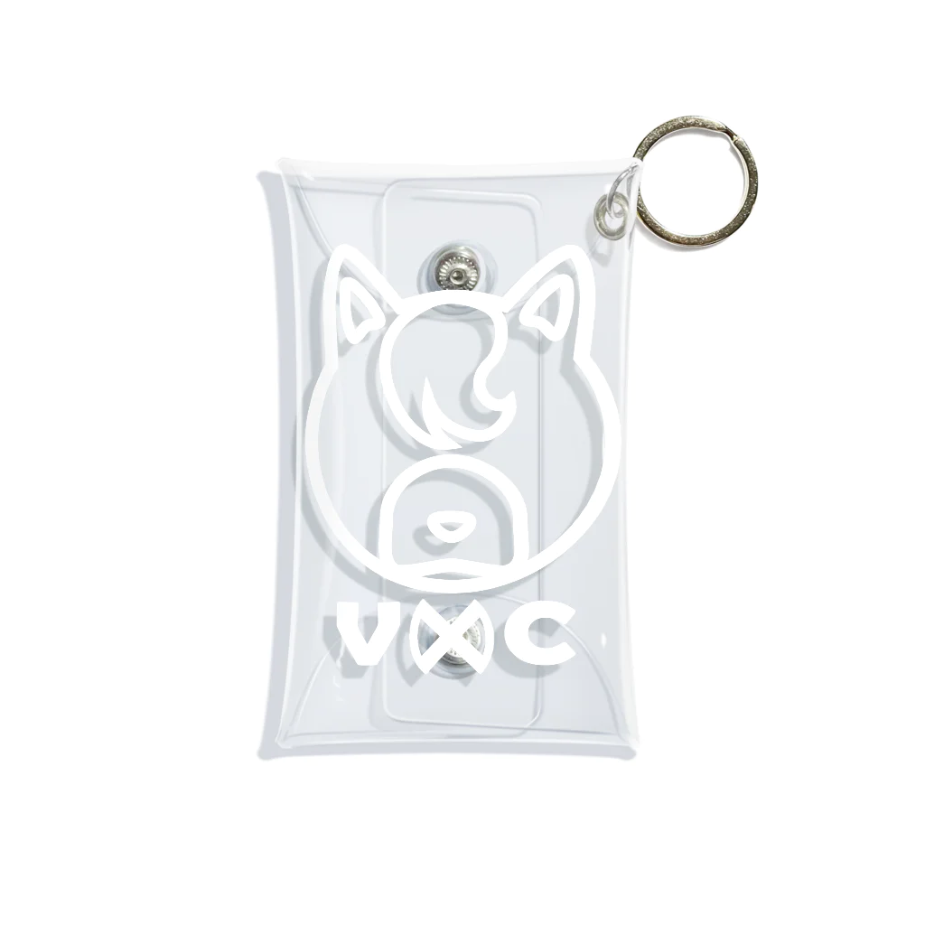 VIRTUAL CROSSのShiba Logo white  Mini Clear Multipurpose Case