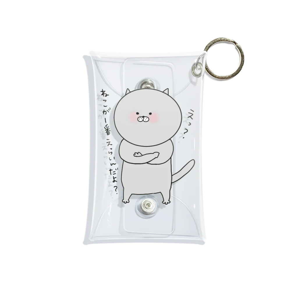 んこねこちゃんショップのマウントんこねこ Mini Clear Multipurpose Case