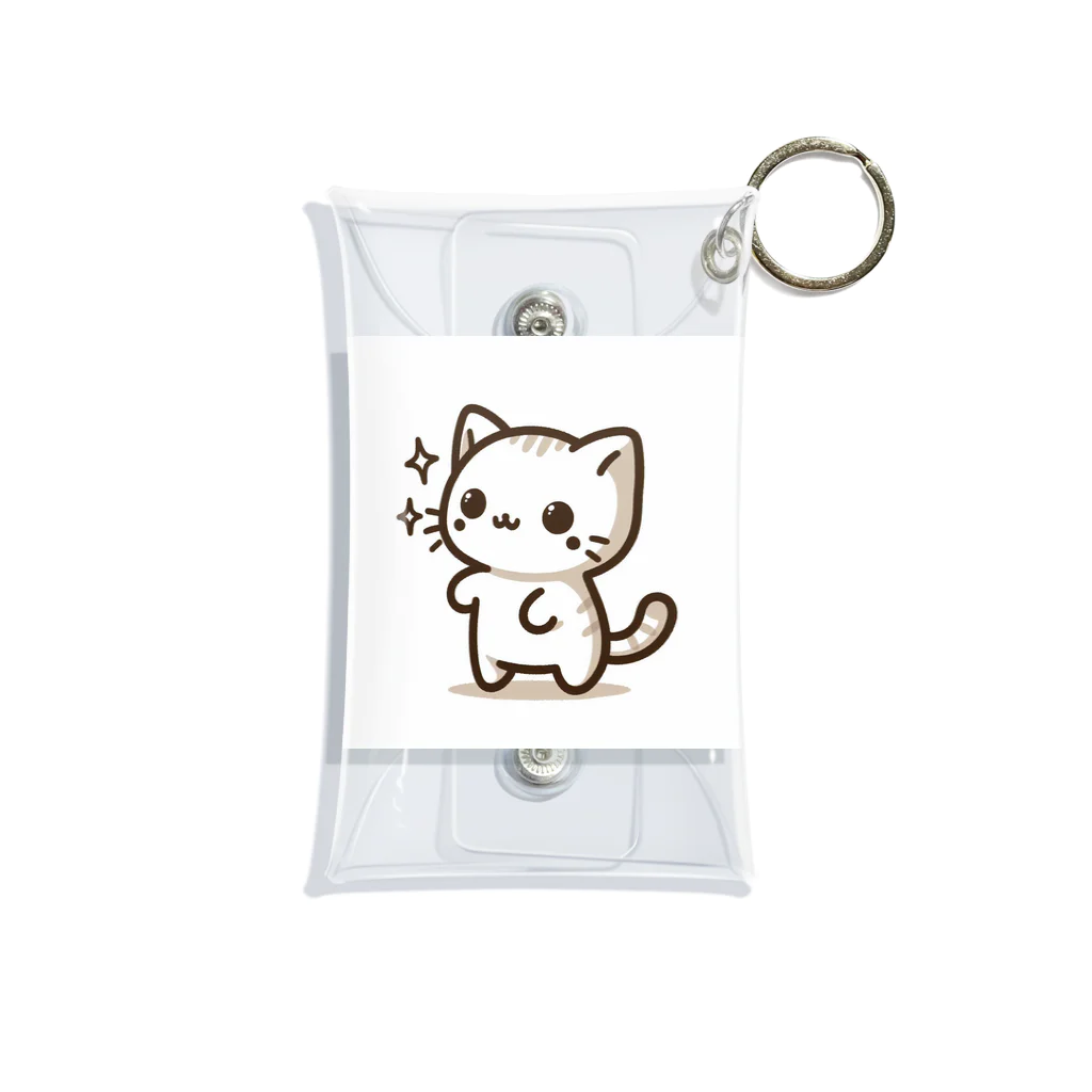 ayamomohidemiの可愛いねこちゃん Mini Clear Multipurpose Case