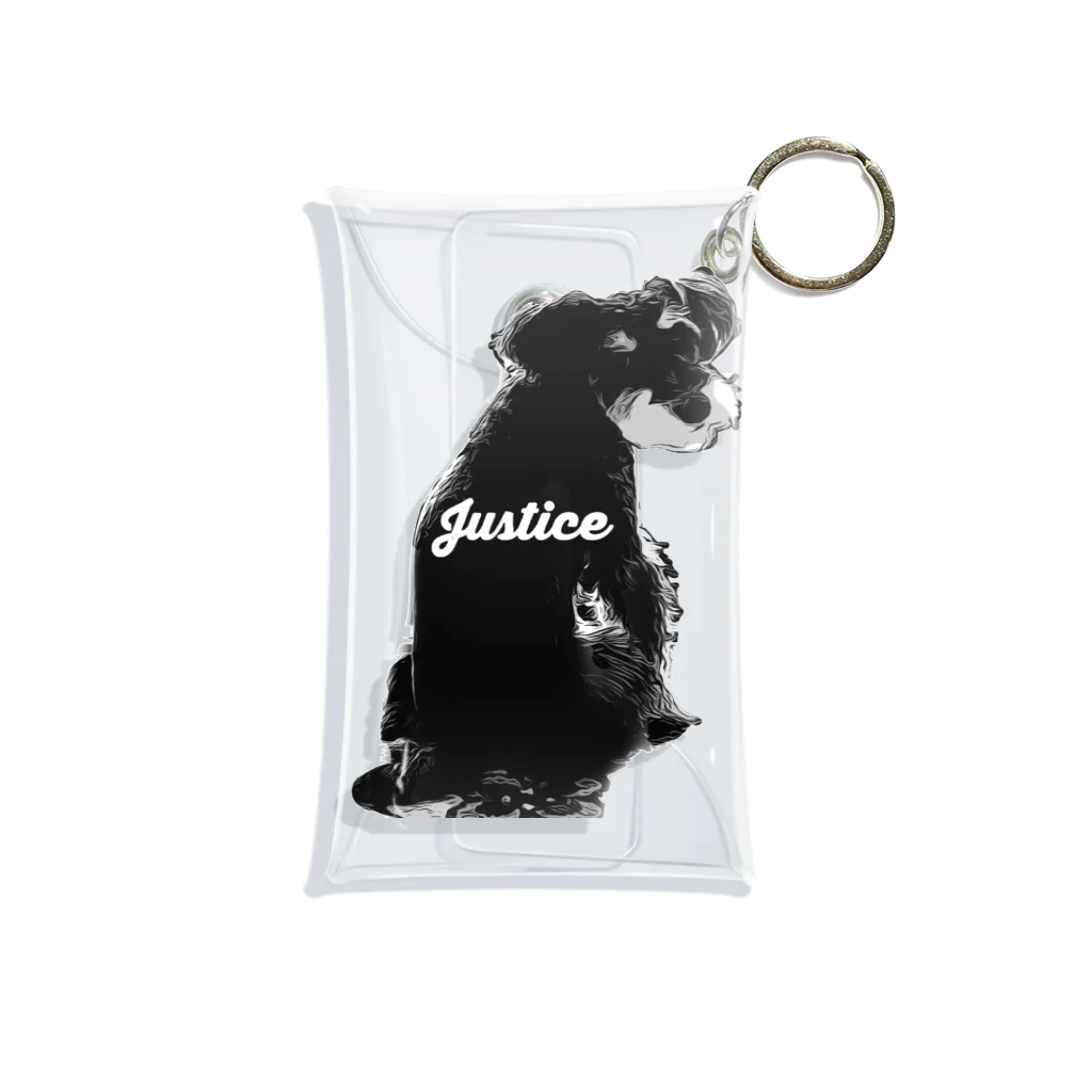 jastice1037の見返り犬ジャスティス Mini Clear Multipurpose Case