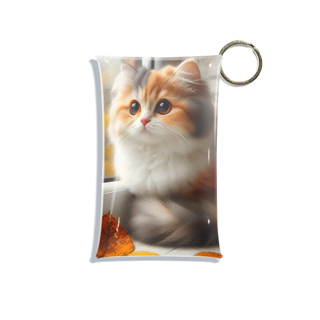 癒しの時間のかわいい三毛猫グッズ Mini Clear Multipurpose Case