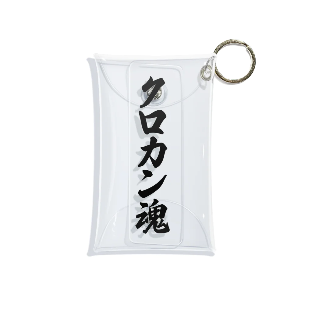 着る文字屋のクロカン魂 Mini Clear Multipurpose Case