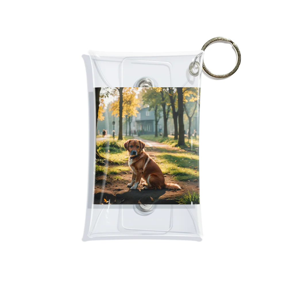 kokin0の横向きの犬 liting dog Mini Clear Multipurpose Case