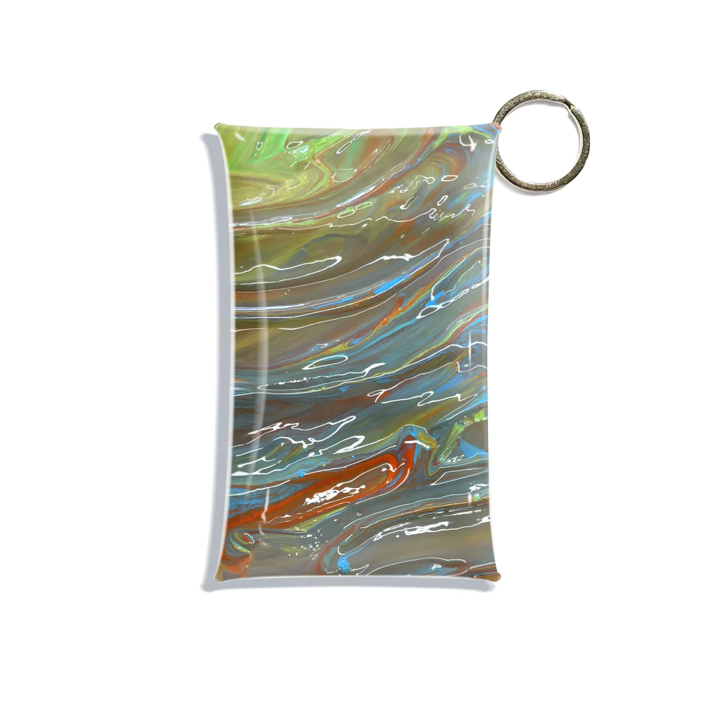 ﾖﾜｼのorange turquoise green MIX Mini Clear Multipurpose Case