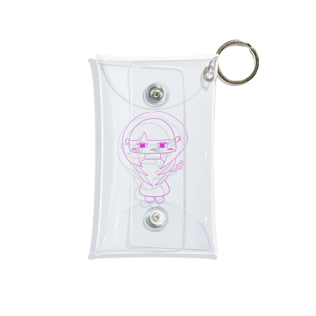 やーちゃグッズのウルフカットのウルフちゃん(白い背景なし) Mini Clear Multipurpose Case