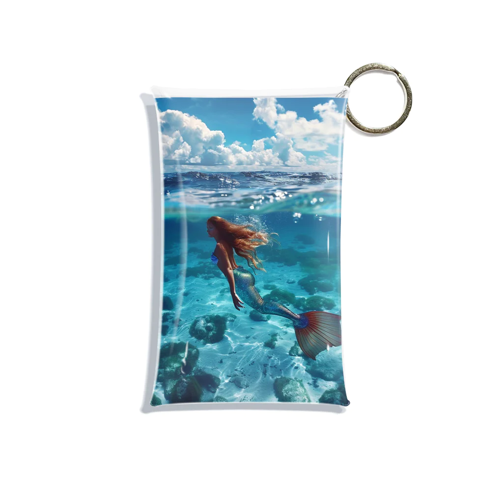 AQUAMETAVERSEのモルジブの大海原で人魚が泳いでいますsanae2074 Mini Clear Multipurpose Case