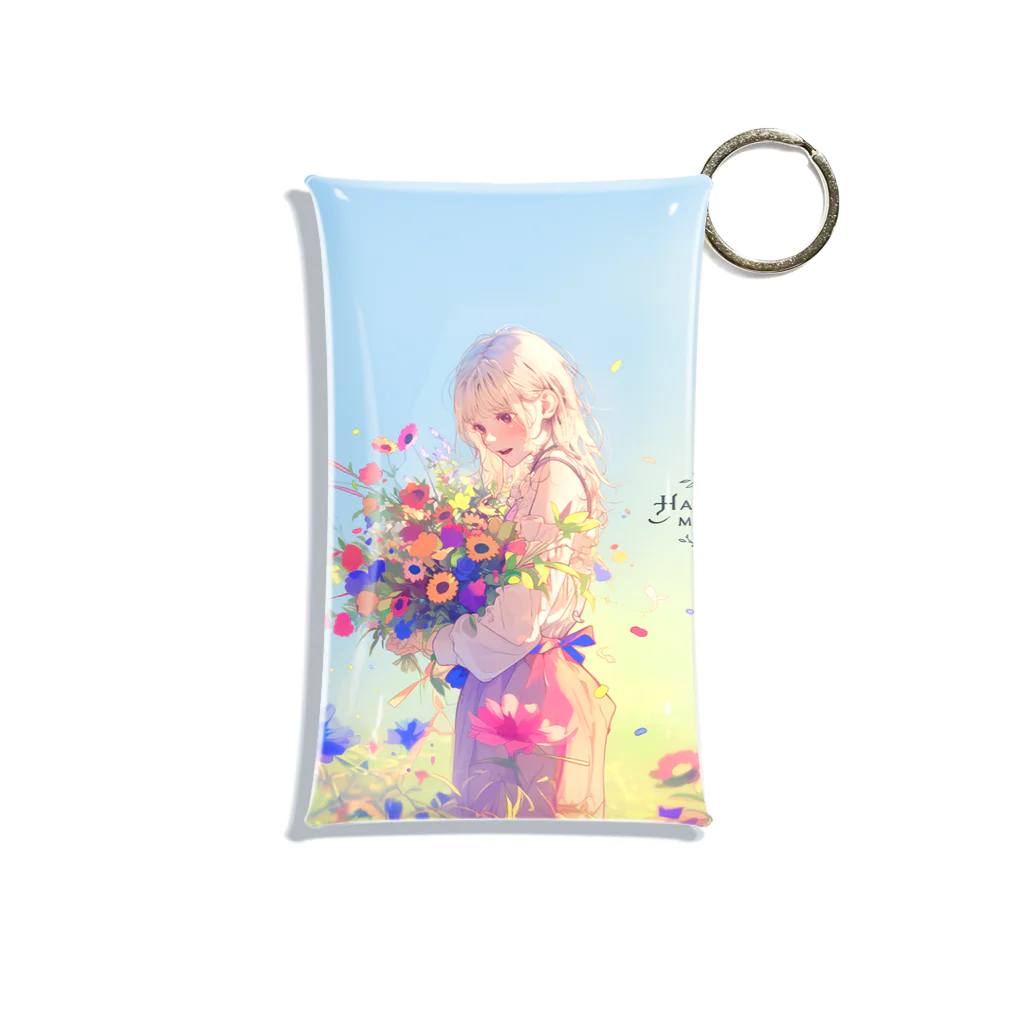 花束娘のMelody of Bouquets and Blue Sky Mini Clear Multipurpose Case