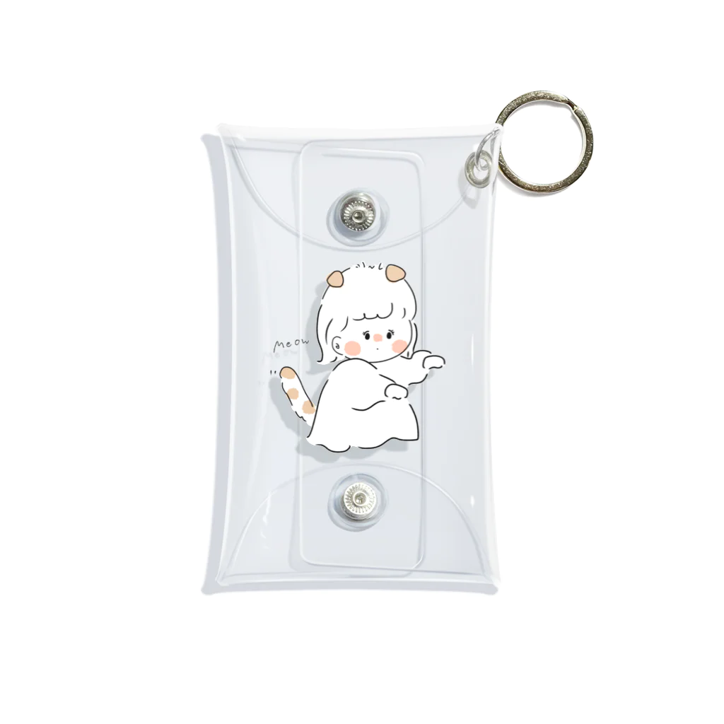 くりーむぱんのゆる絵しょっぷの垂れ耳のゆるふわおんなのこ Mini Clear Multipurpose Case