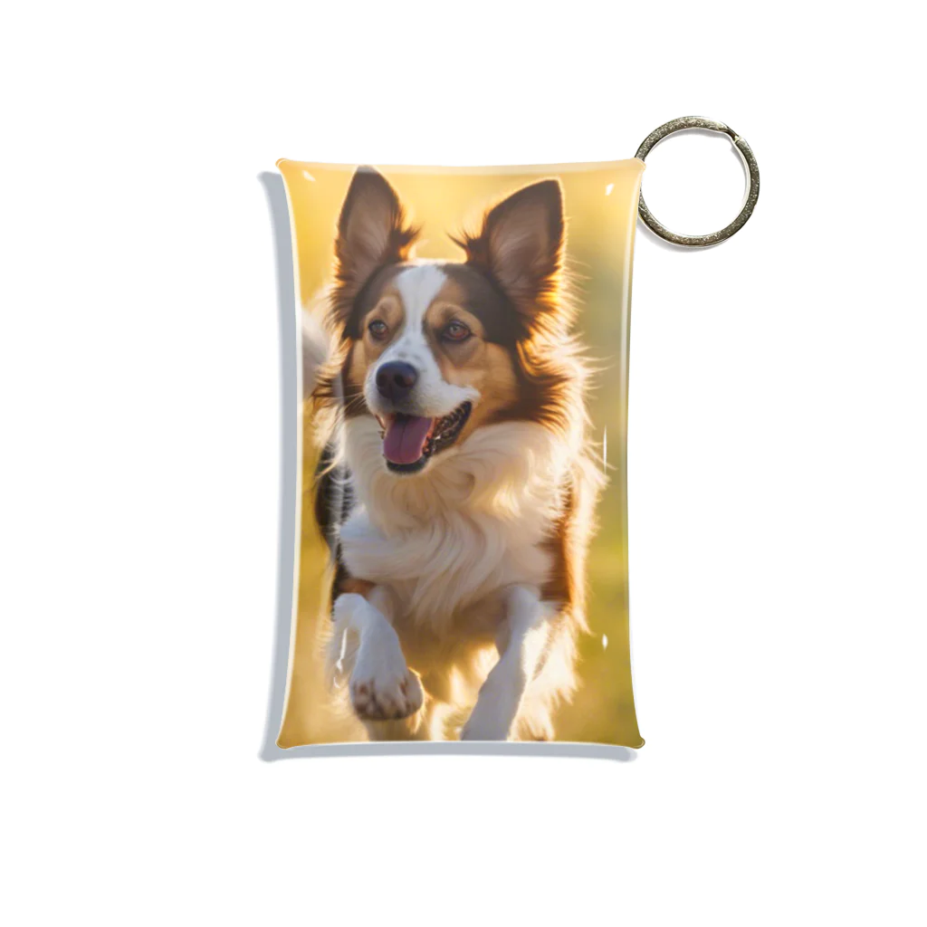 zigerparkのお花畑を駆ける犬 Mini Clear Multipurpose Case