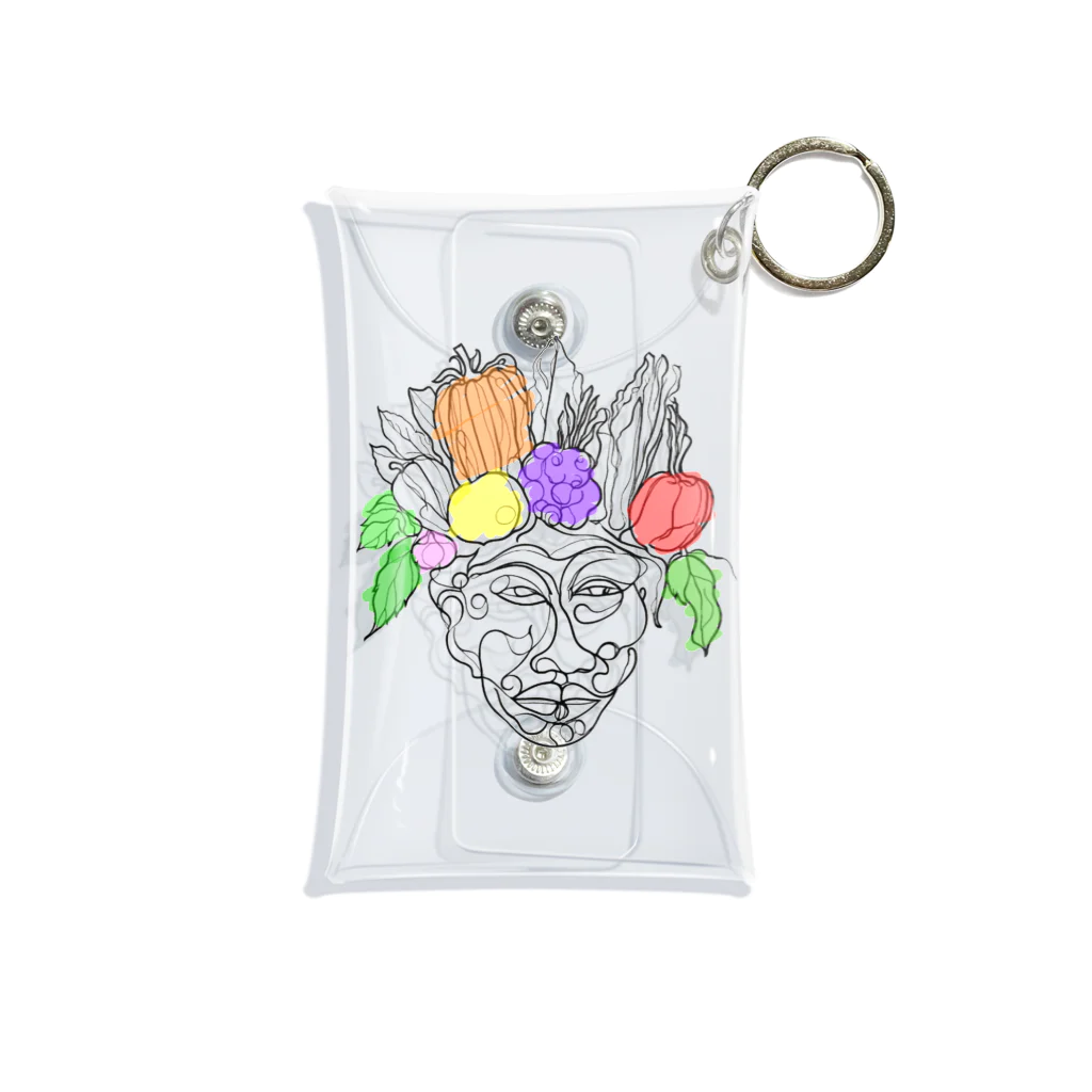 A-KdesignのArcimboldo風 Mini Clear Multipurpose Case