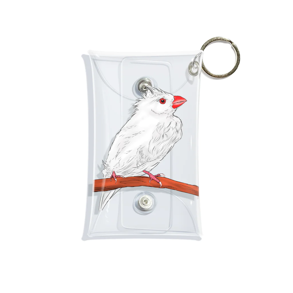 Lily bird（リリーバード）の水浴び文鳥 カラー Mini Clear Multipurpose Case