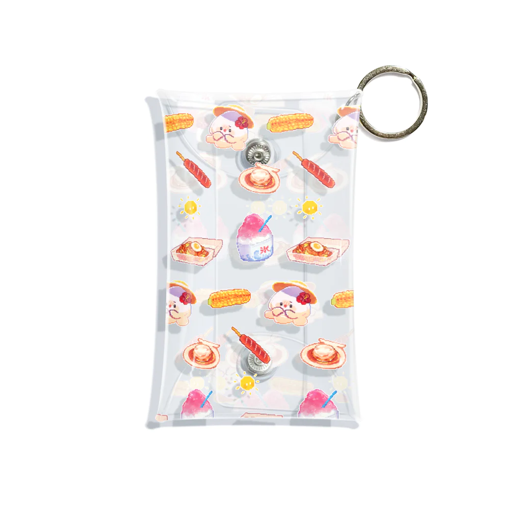 おいし〜フードの夏まっさかり・ピクセルイカ焼き Mini Clear Multipurpose Case