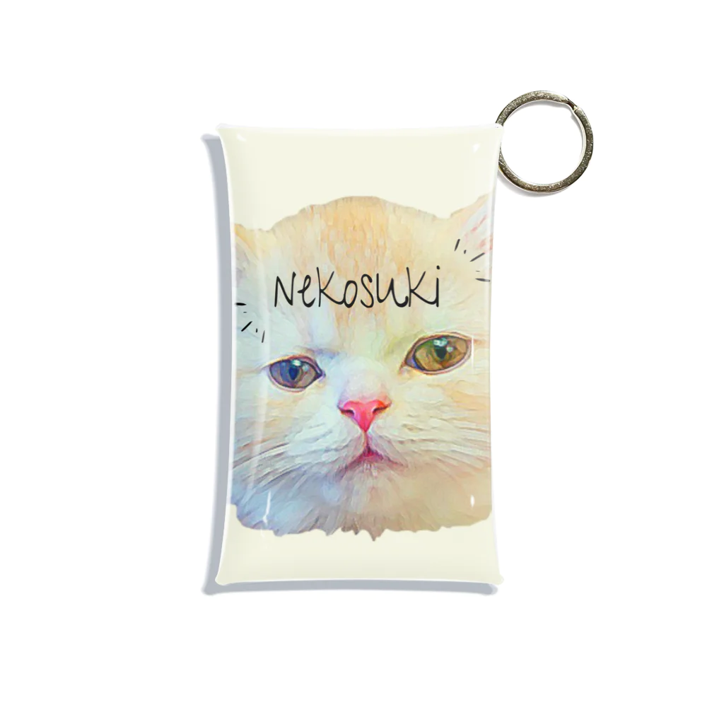 manimaniko  くるおしい猫の店のくるおしい顔面シリーズ Mini Clear Multipurpose Case