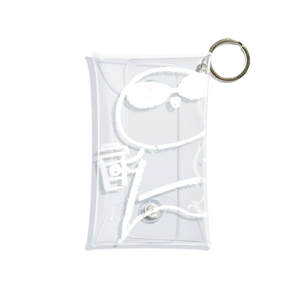 さかがわ成美のひよさんラテ　白抜き Mini Clear Multipurpose Case