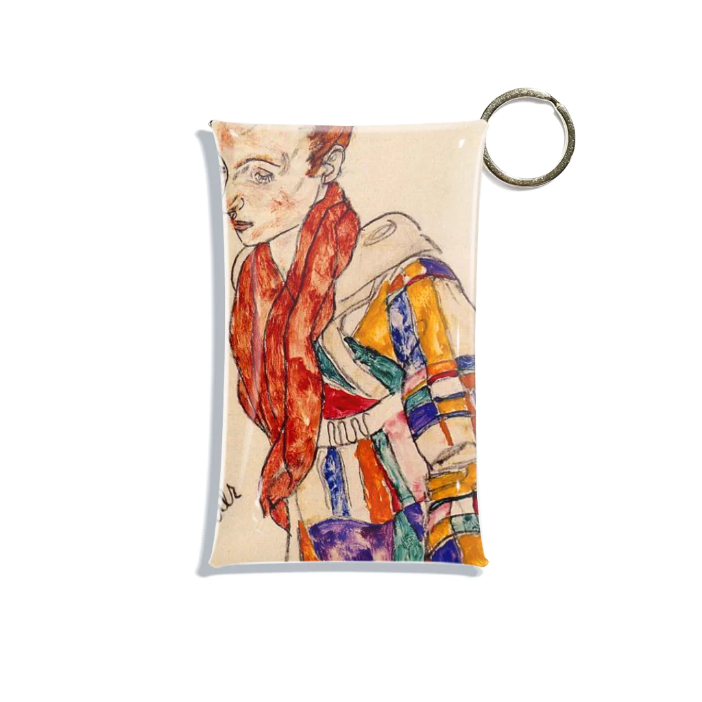 Art Baseのエゴン・シーレ / 1917 /Portrait of Marga Boerner / Egon Schiele ミニクリアマルチケース