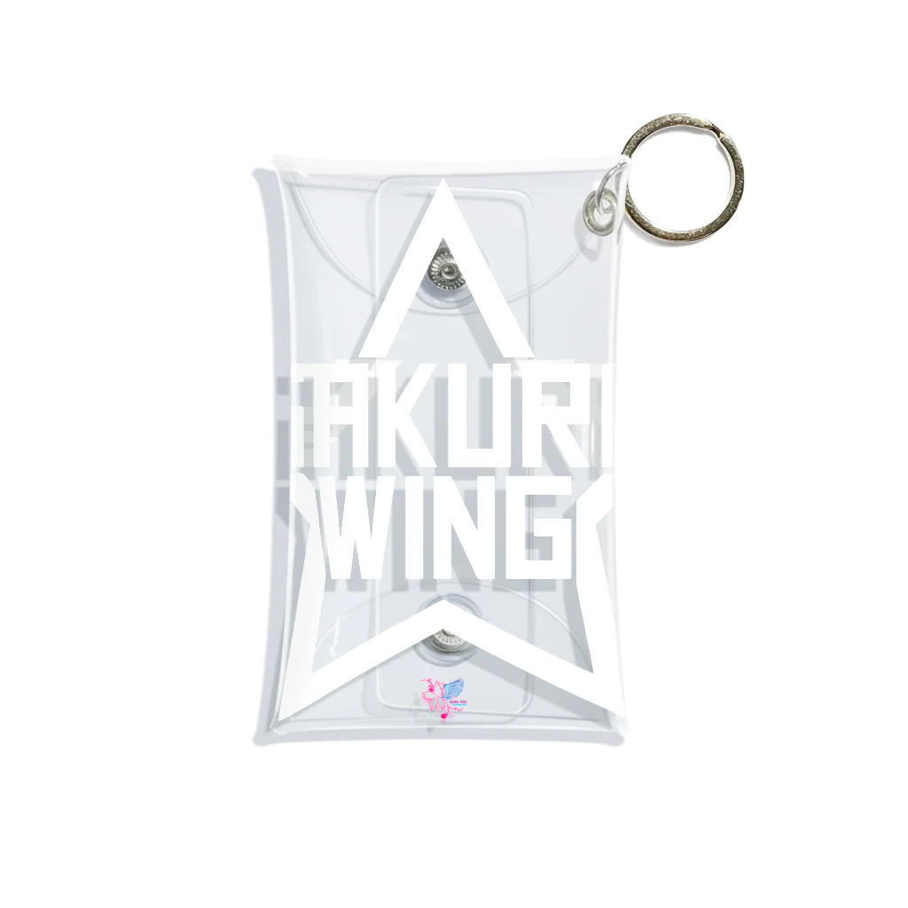 SAKURA WING LLC.のSAKURA WINGスター白字 Mini Clear Multipurpose Case