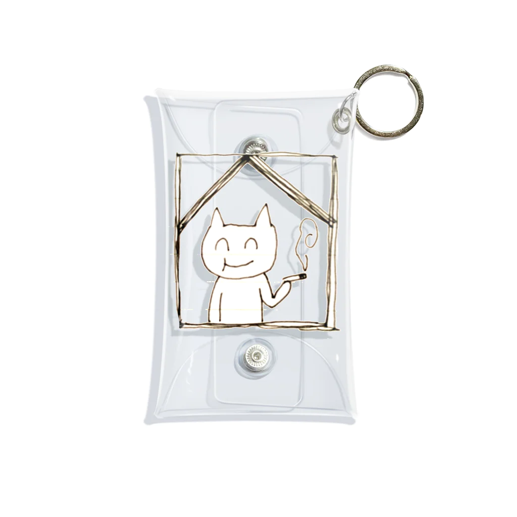 もふちゃんのもふちゃん Mini Clear Multipurpose Case