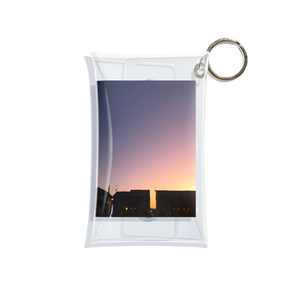 kurikurinの最近見た夕日 Mini Clear Multipurpose Case