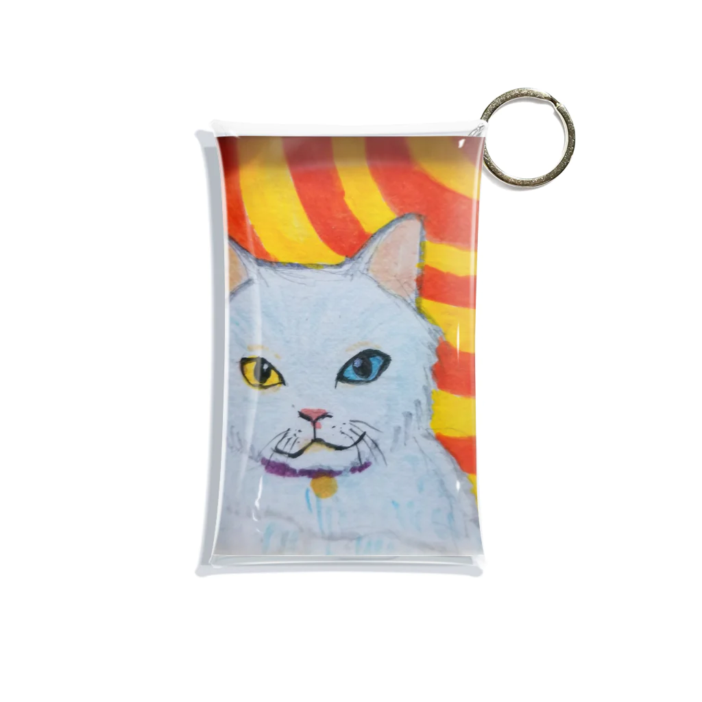 くらしめじの神々しい猫 Mini Clear Multipurpose Case