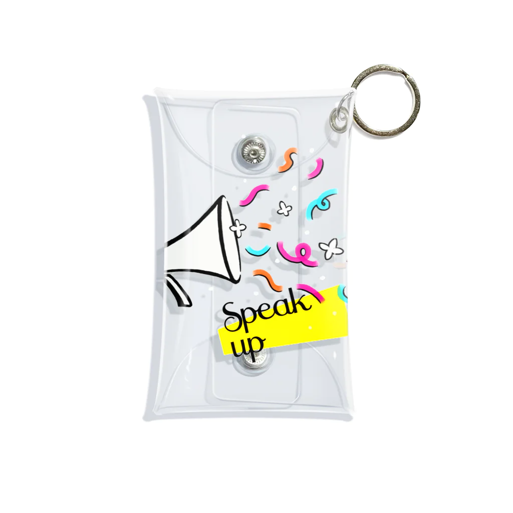 Speak upのフラワーメガホン Mini Clear Multipurpose Case