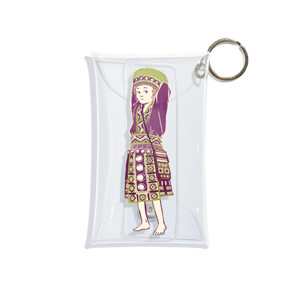 IZANAMI by Akane Yabushitaの【タイの人々】モン族の女の子 Mini Clear Multipurpose Case