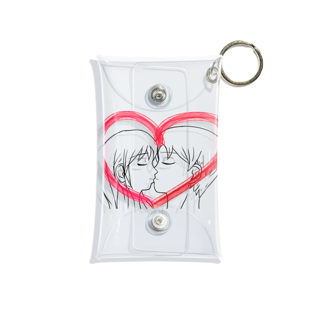 Lily bird（リリーバード）のKissing with heart♥ Mini Clear Multipurpose Case