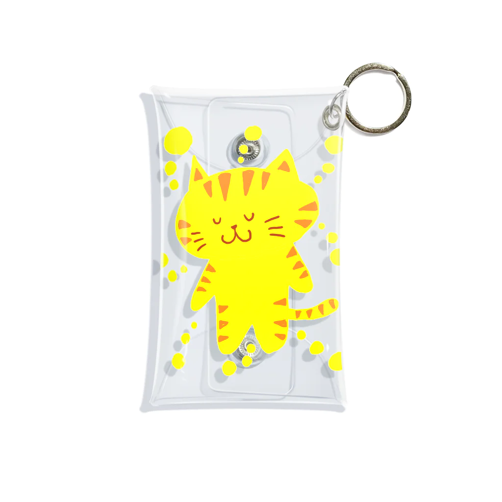 えかきにゃんこのお店♪のきいろいねこ Mini Clear Multipurpose Case