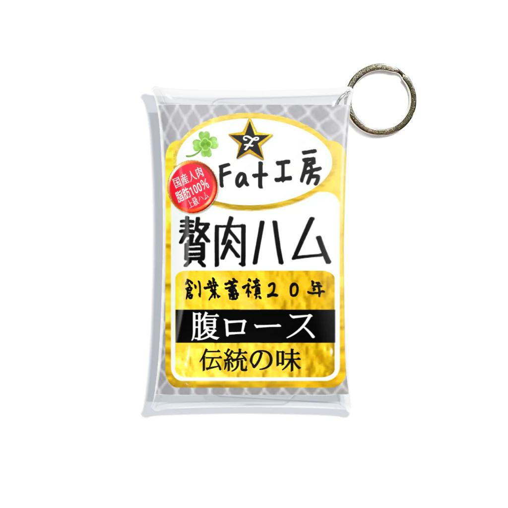 みにゃ次郎のお腹の贅肉をハムに！ ミニクリアマルチケース