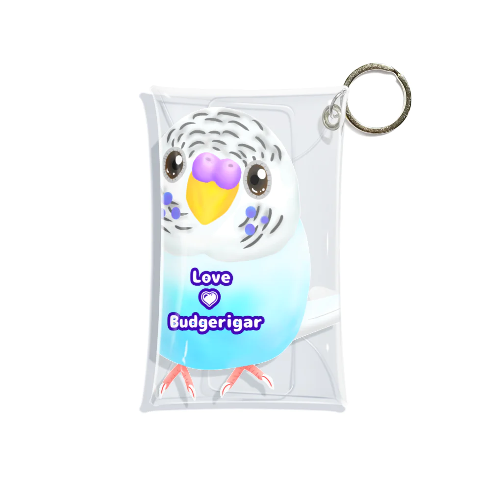 Lily bird（リリーバード）のうるうるピーコちゃん ロゴ入り① Mini Clear Multipurpose Case