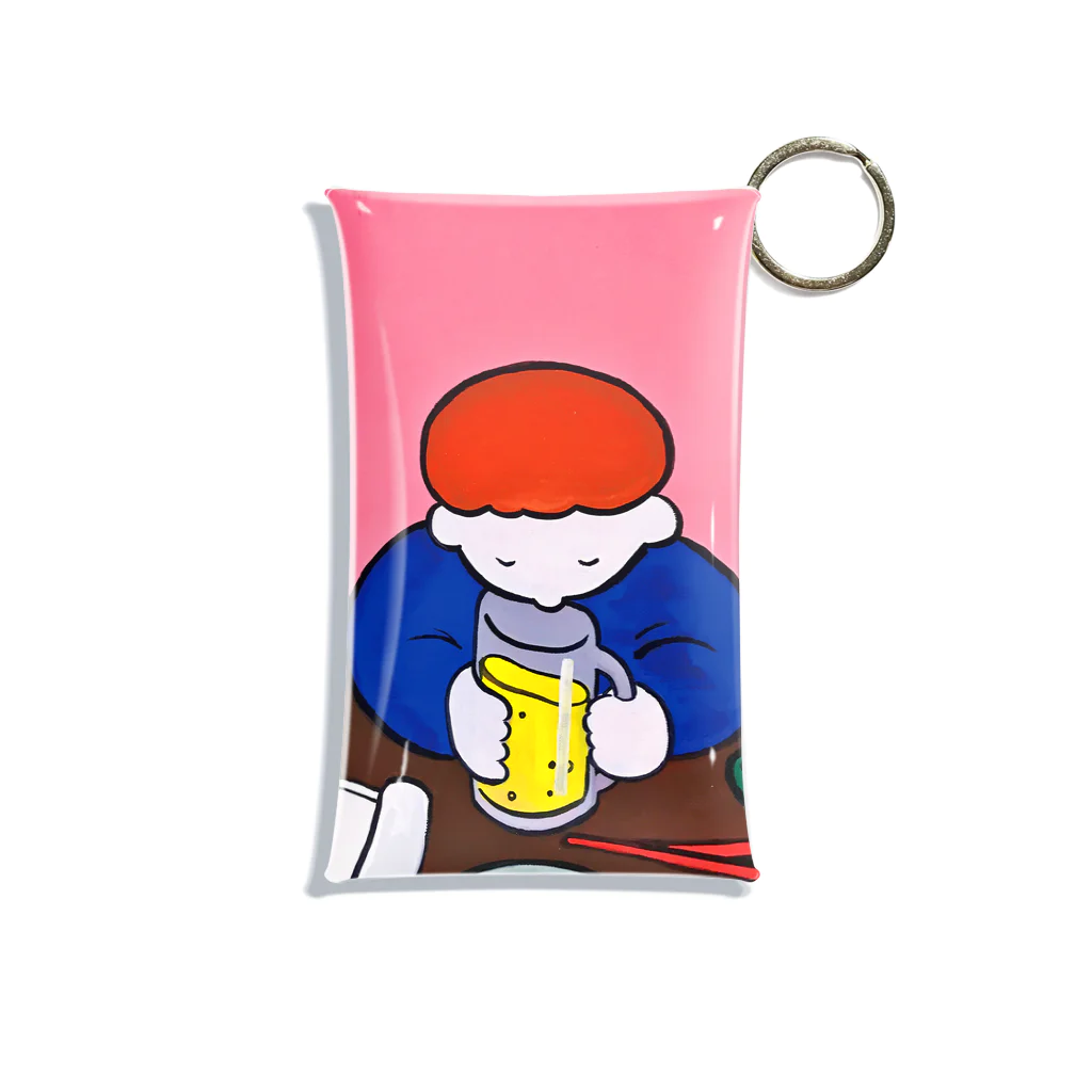 ヤマグチナナコ Yamaguchi Nanakoのdrinking on the table Mini Clear Multipurpose Case