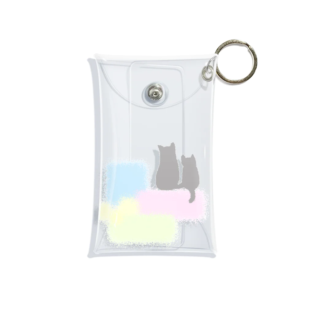 気ままに創作　よろず堂の春色ねこ Mini Clear Multipurpose Case