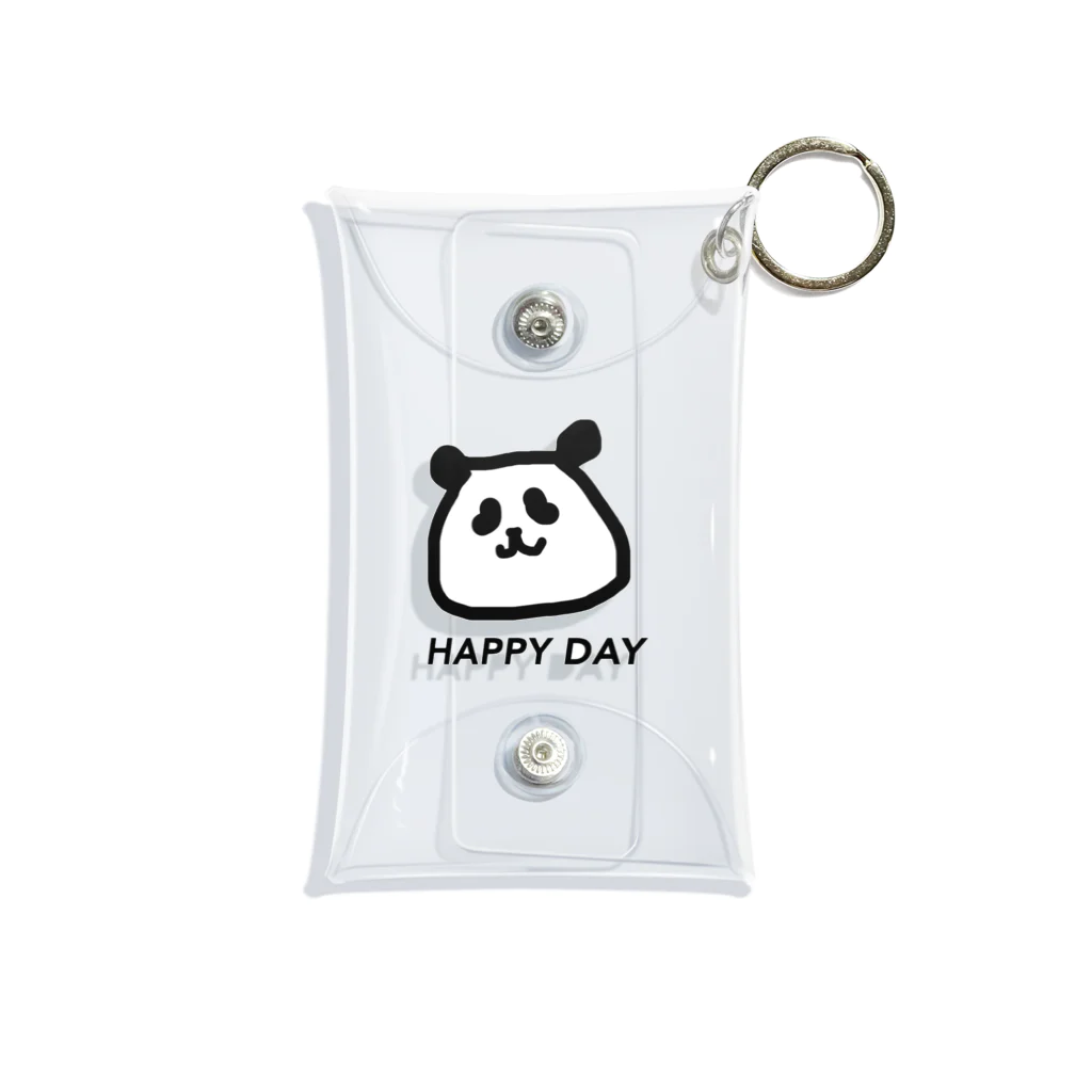 HAPPY DAYの頭が平らなパンダ^^ Mini Clear Multipurpose Case