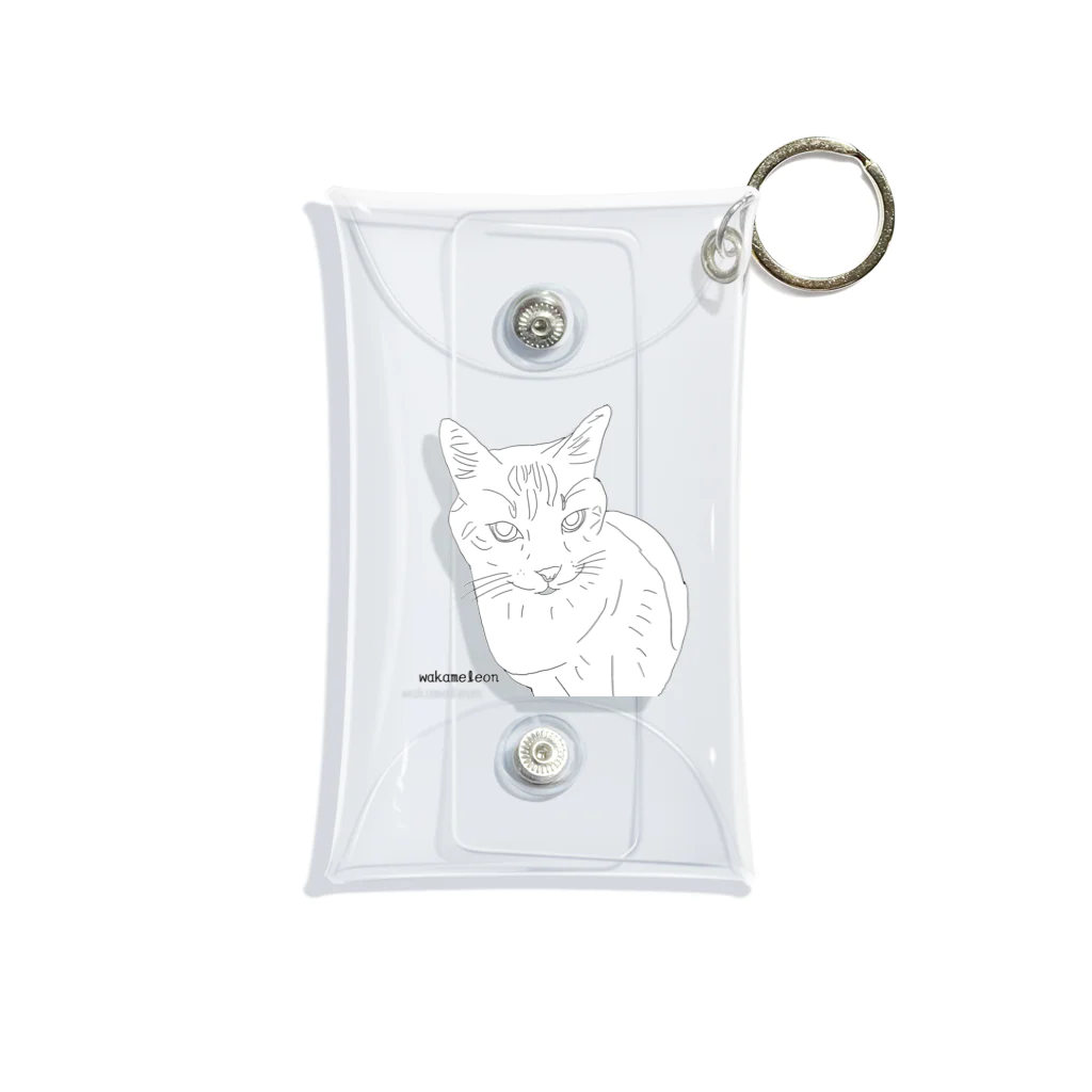 Wakameleonの猫のぴーちゃんです！ Mini Clear Multipurpose Case