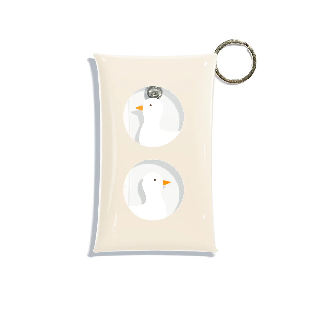 ▷            chiroruの🦢🦢 あひるが２匹 ｜ mini Mini Clear Multipurpose Case