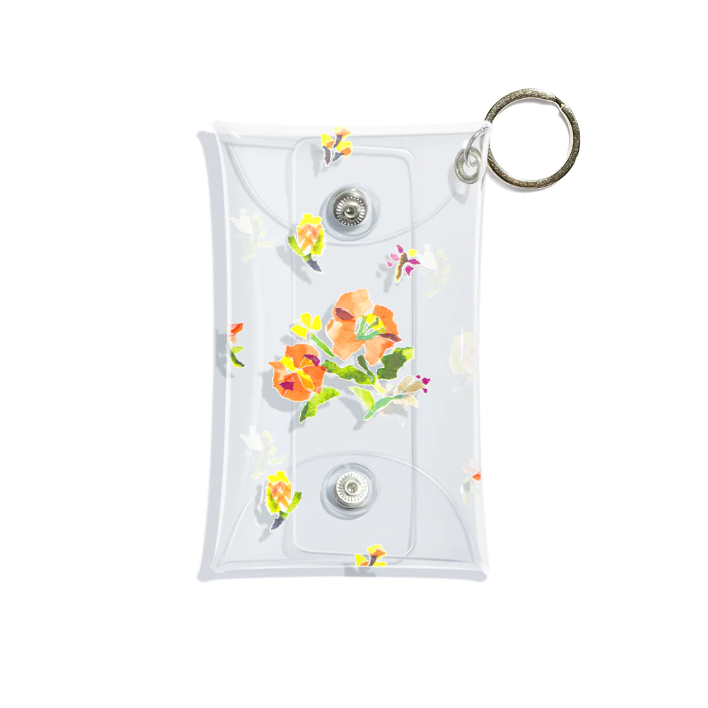 のばら（NOBARA）のお花のミニクリアマルチケース  Mini Clear Multipurpose Case